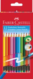 Faber Castell Crayon Erasable etui - 12 pieces